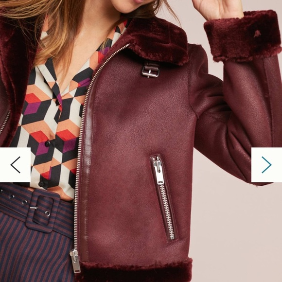 Anthropologie Faux Suede Moto Jacket - Picture 4 of 13
